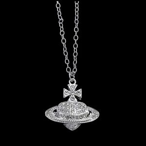 Vivienne Westwood Elegant Silver Pendant Necklace